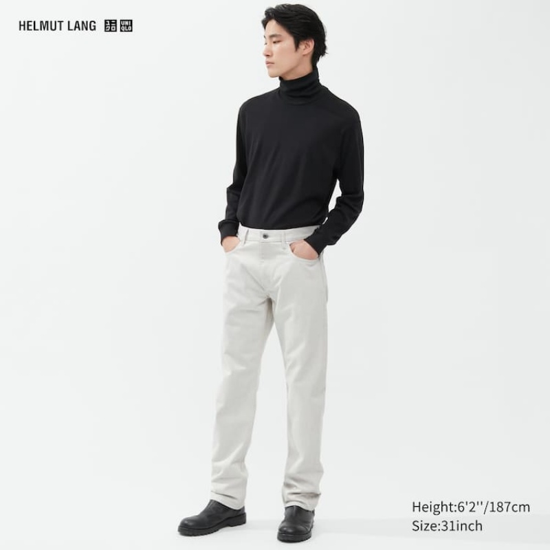 Jeans Uniqlo Helmut Lang Classic Cut Hombre Blancas | 0685TUEJB