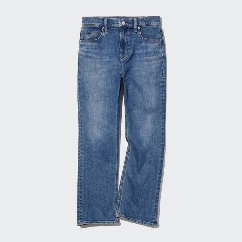 Jeans Uniqlo Kick Flared Mujer Azules | 0283MCYUS