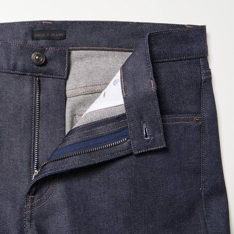 Jeans Uniqlo Selvedge Stretch Slim Fit Hombre Azul Marino | 1984WIFHL