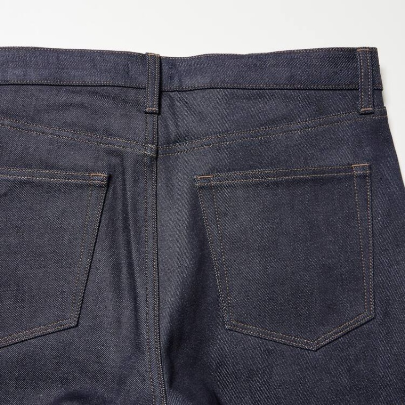 Jeans Uniqlo Selvedge Stretch Slim Fit Hombre Azul Marino | 1984WIFHL