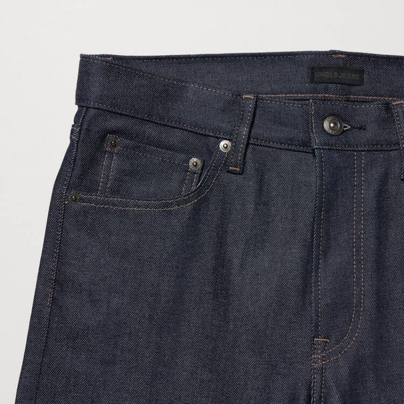 Jeans Uniqlo Selvedge Stretch Slim Fit Hombre Azul Marino | 9125CHOYZ