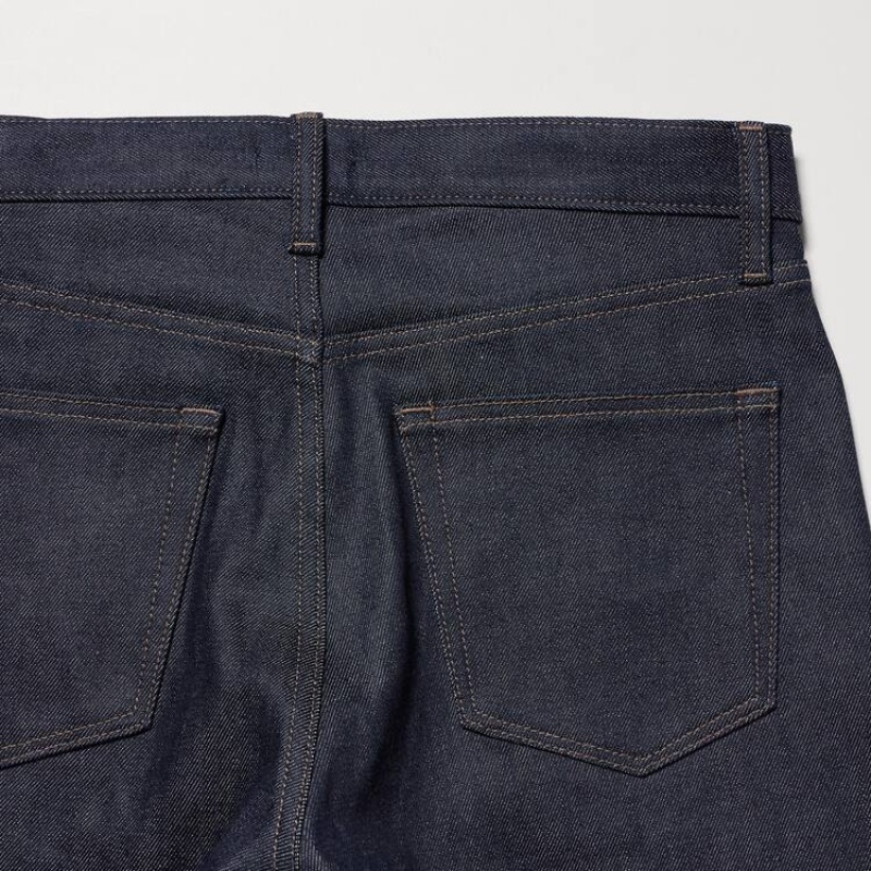 Jeans Uniqlo Selvedge Stretch Slim Fit Hombre Azul Marino | 9125CHOYZ