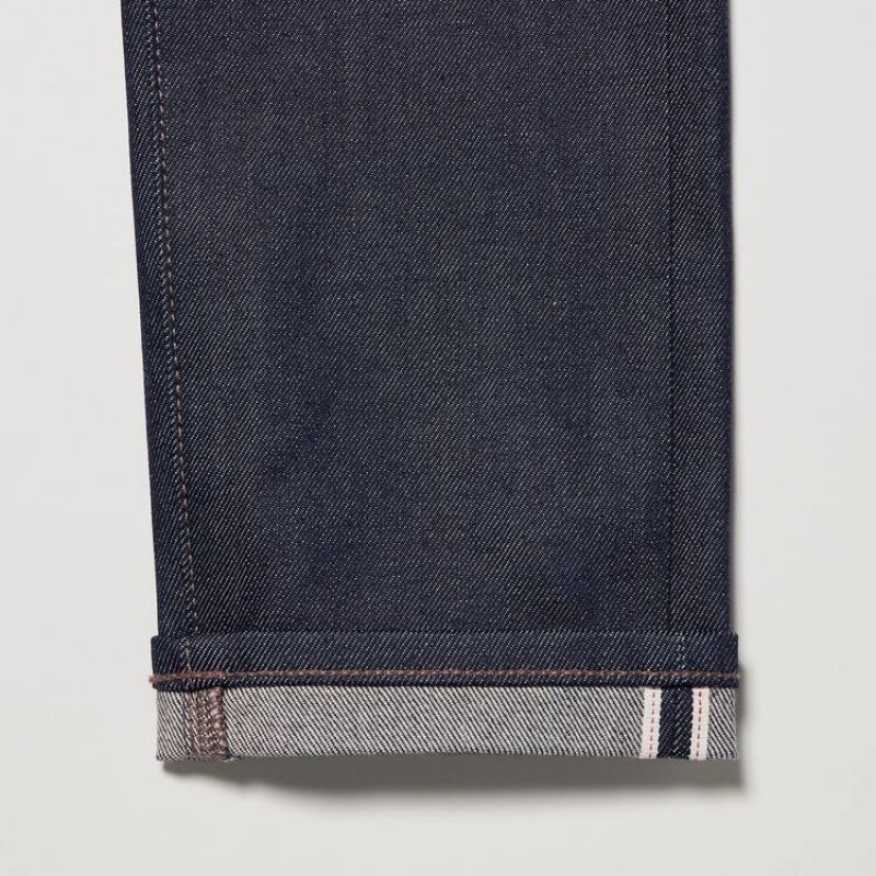 Jeans Uniqlo Selvedge Stretch Slim Fit Hombre Azul Marino | 9125CHOYZ