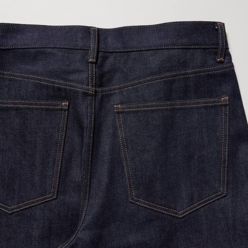 Jeans Uniqlo U Selvedge Regular Fit Hombre Azul Marino | 7093MYOHG