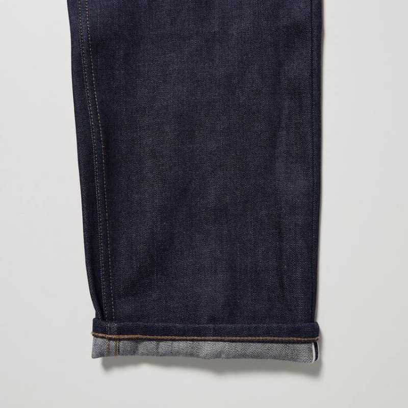 Jeans Uniqlo U Selvedge Regular Fit Hombre Azul Marino | 7093MYOHG