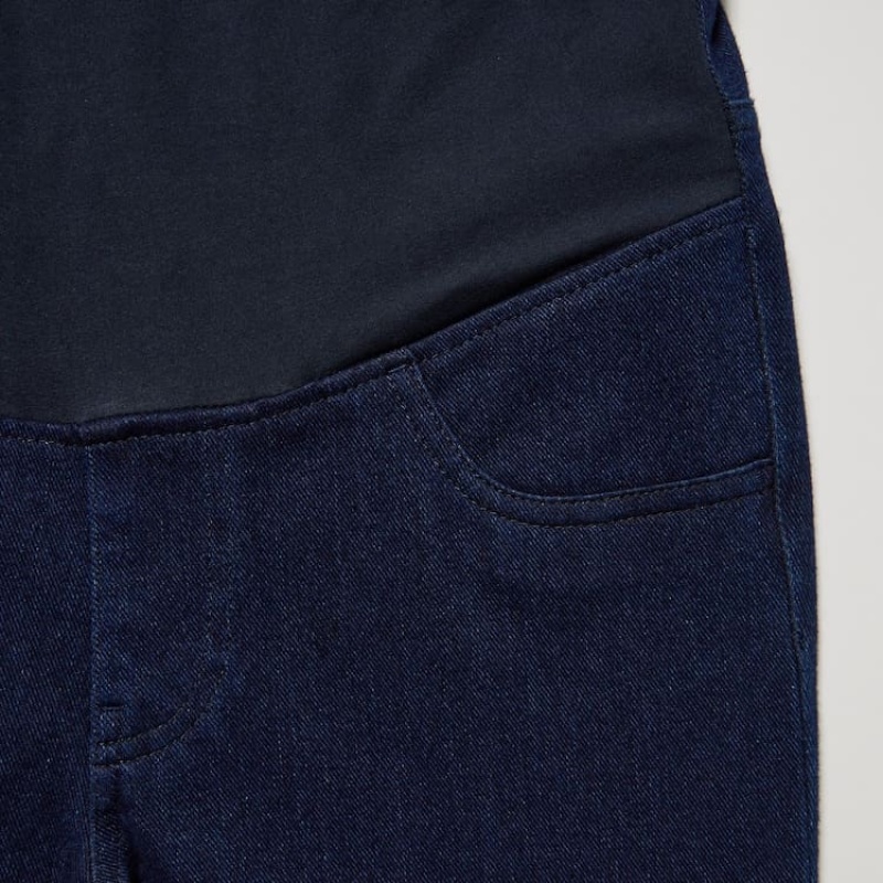 Jeans Uniqlo Ultra Stretch Denim Maternity Mujer Azules | 1963SDQTU