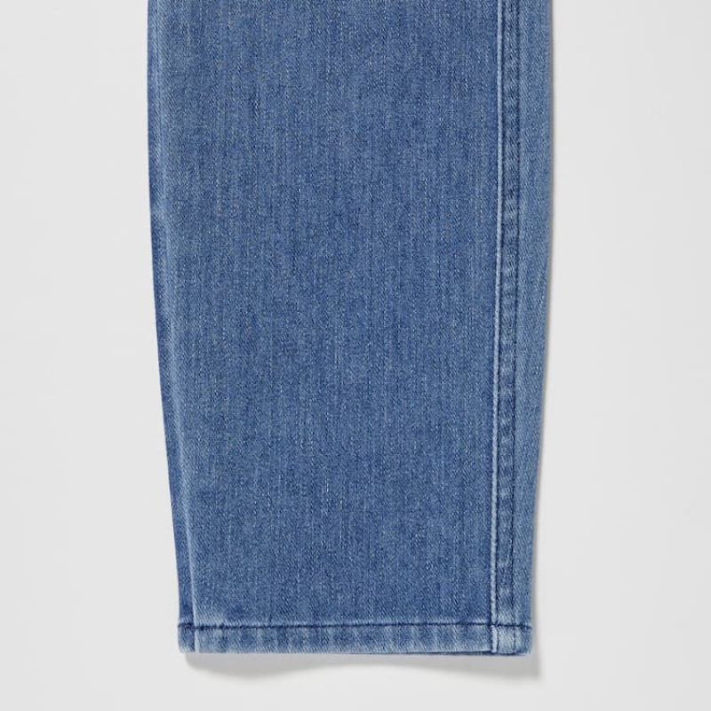 Jeans Uniqlo Ultra Stretch High Rise Cropped Mujer Azules | 0915VTCGJ