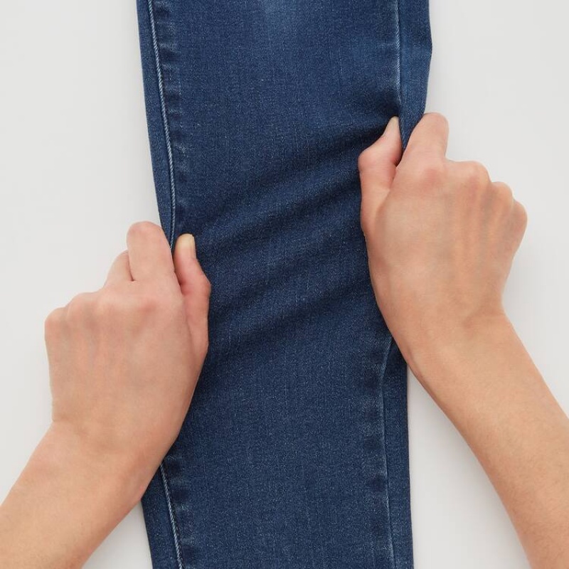 Jeans Uniqlo Ultra Stretch Maternity Mujer Azules | 7850QBMED