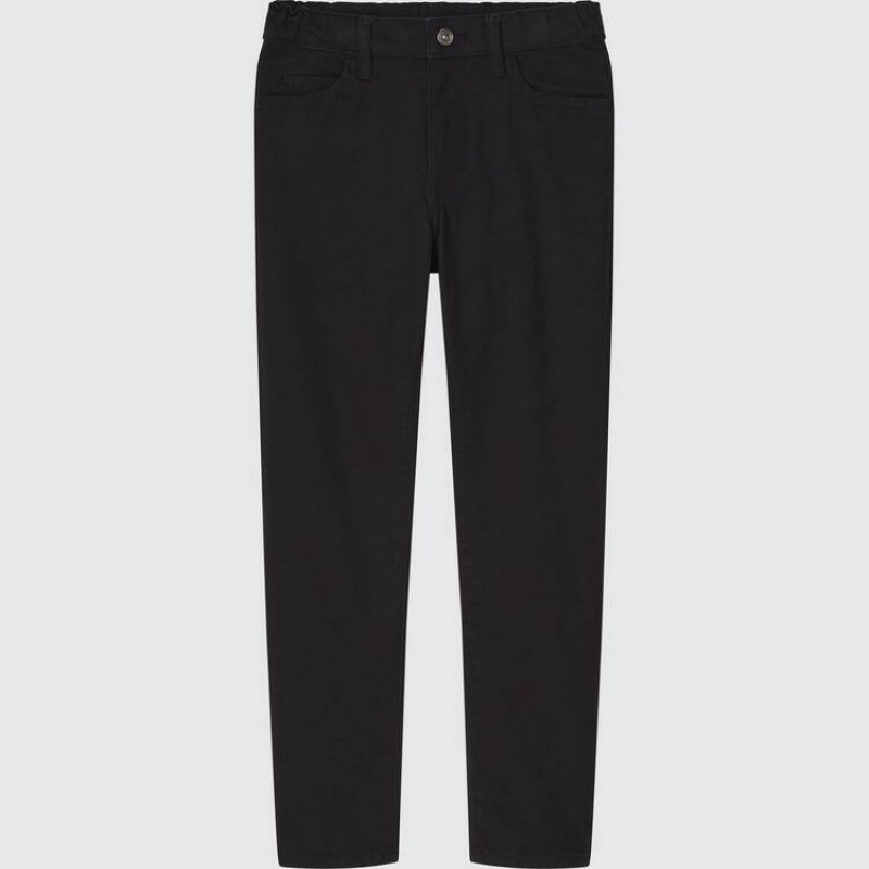 Jeans Uniqlo Ultra Stretch Slim Fit Zip Fly Niños Negras | 6843UERKP