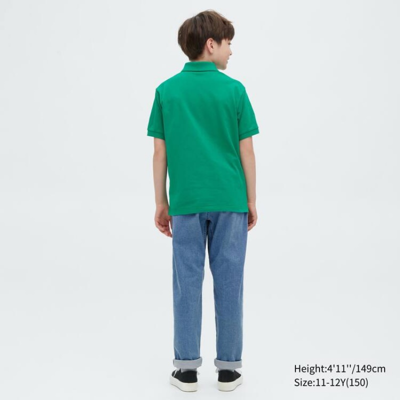 Jeans Uniqlo Ultra Stretch Tapered Niños Azules | 2780AKFQP