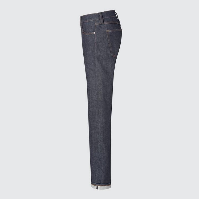 Jeans Uniqlo +j Selvedge Directo Leg Mujer Gris | 5319WGCDY