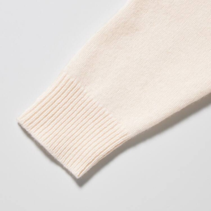 Jerséis Uniqlo Premium Lambswool Turtleneck Hombre Blancas | 3829UELRG