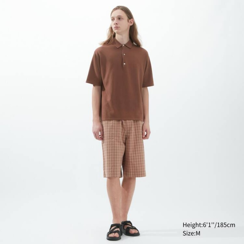 Jerséis Uniqlo U De Punto Hombre Marrones | 9716BQWDG