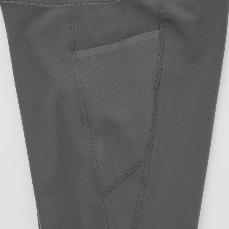 Leggins Uniqlo Airism Uv Protection With Pockets (Long) Mujer Gris | 6028GQBAF