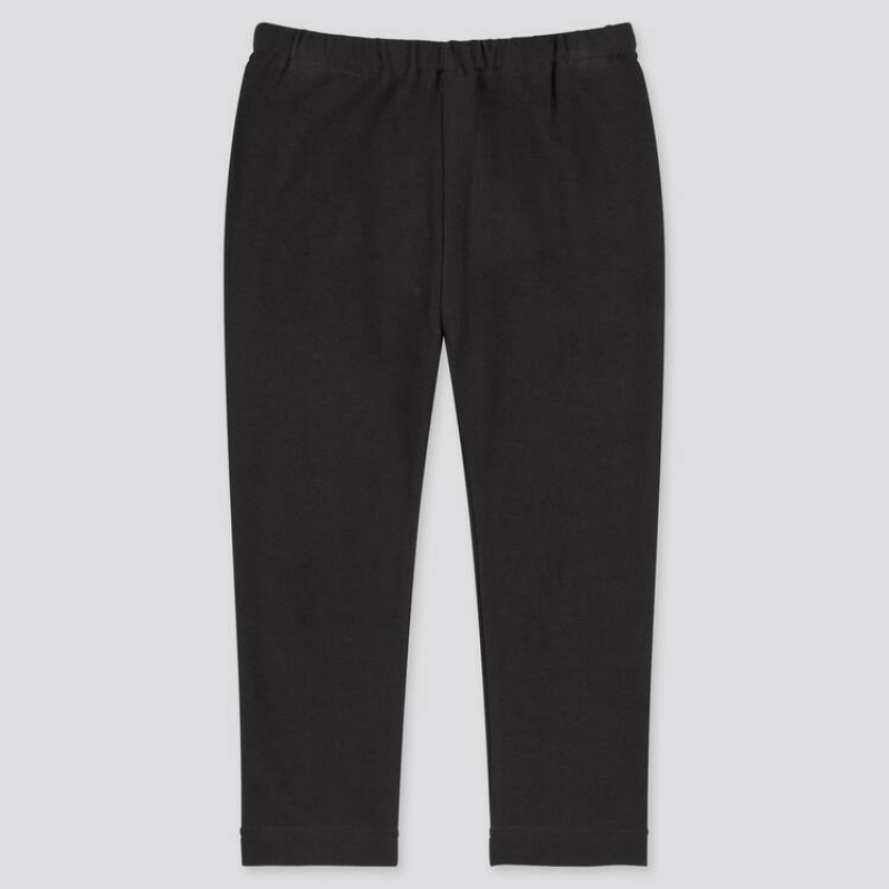 Leggins Uniqlo Algodon (2021 Season) Bebe Negras | 8427CASVR