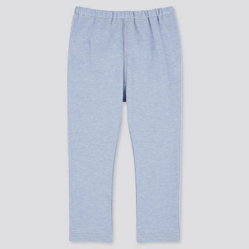 Leggins Uniqlo Algodon (2021 Season) Bebe Azules | 2407HEOUB