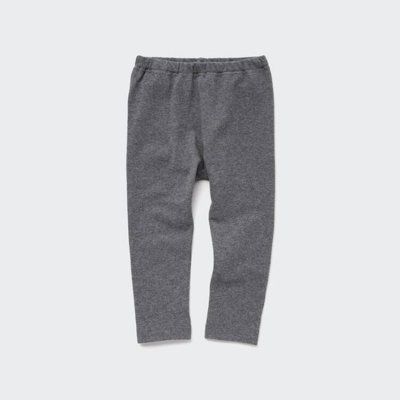 Leggins Uniqlo Algodon Bebe Gris Oscuro | 3185FJNHW