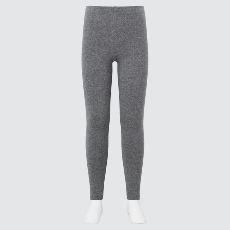 Leggins Uniqlo Algodon Niños Gris Oscuro | 2146CTNHZ