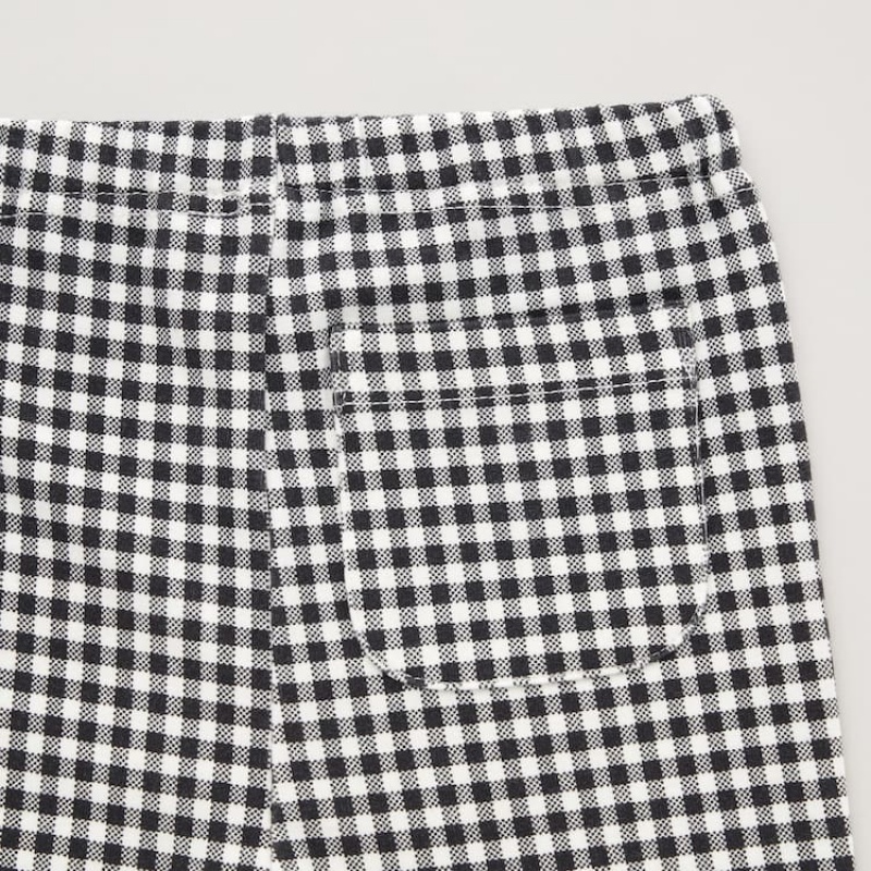 Leggins Uniqlo Checked Bebe Negras | 6942HVYCF