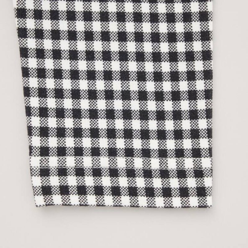 Leggins Uniqlo Checked Bebe Negras | 6942HVYCF