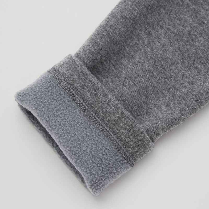 Leggins Uniqlo Fleece (2021 Season) Bebe Gris Oscuro | 2980GKEAP