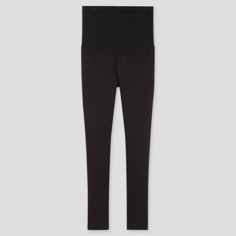 Leggins Uniqlo Maternity Long (2020 Season) Mujer Negras | 4951FNZAL