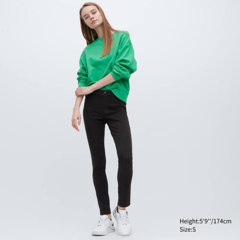 Leggins Uniqlo Ultra Stretch (Long) Mujer Negras | 0932JYKNL