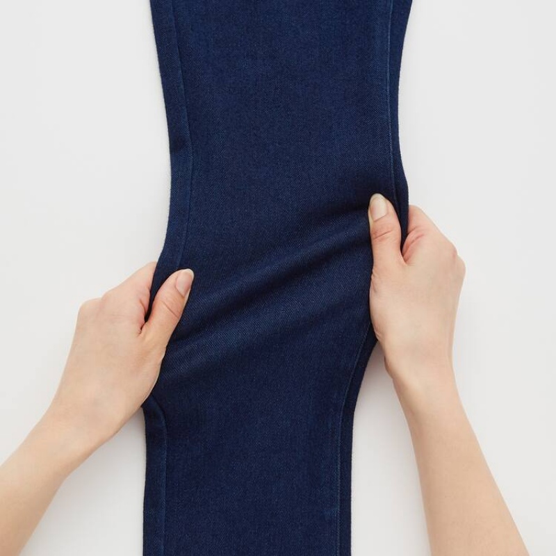 Leggins Uniqlo Ultra Stretch Maternity (2021 Season) Mujer Azules | 7398QDWKJ