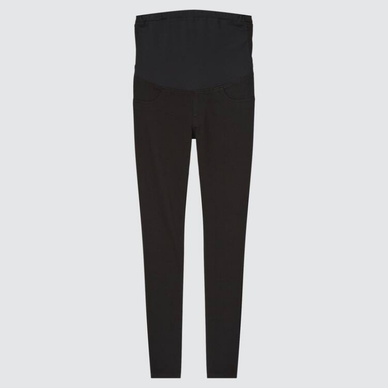 Leggins Uniqlo Ultra Stretch Maternity Mujer Negras | 8792FSHPG