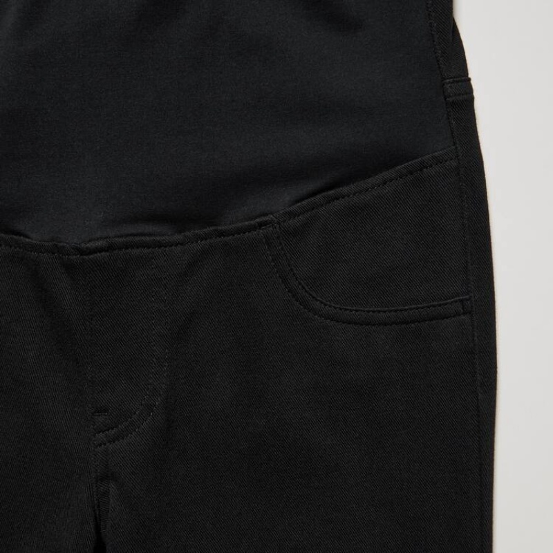 Leggins Uniqlo Ultra Stretch Maternity Mujer Negras | 0572VDEHW