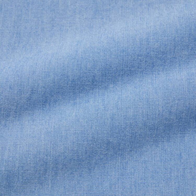 Mono Uniqlo Chambray Niños Azules | 6984CYEAF