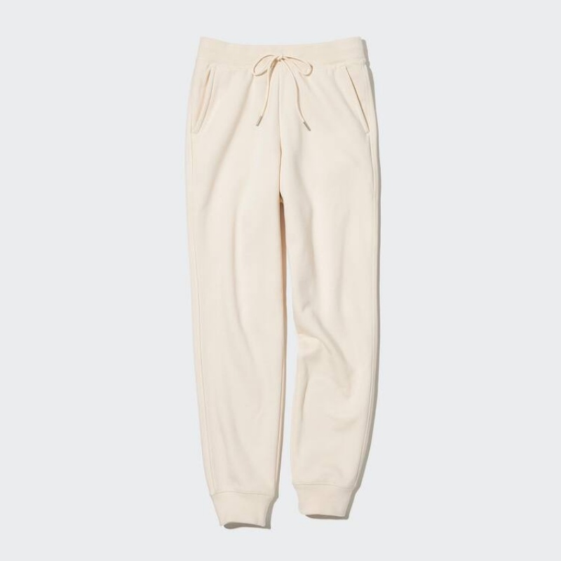 Pantalones Jogger Uniqlo Heattech Pile Forro Mujer Beige | 2183XMHNQ