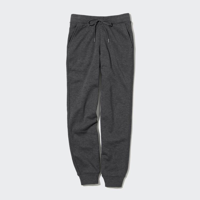 Pantalones Jogger Uniqlo Heattech Pile Forro (Long) Mujer Gris Oscuro | 2465EZJPR