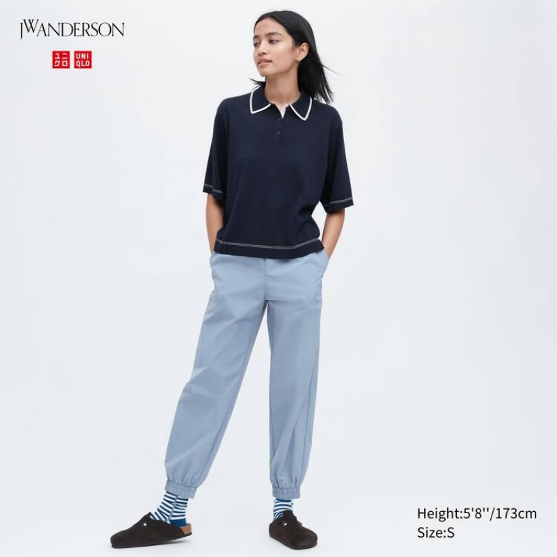 Pantalones Jogger Uniqlo Jw Anderson Mujer Azules | 8301DQVKG