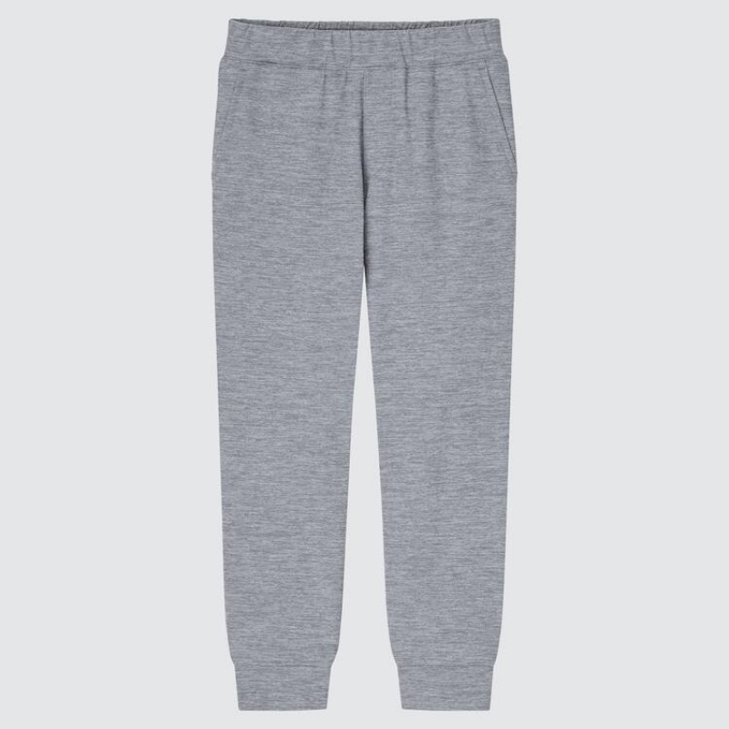 Pantalones Jogger Uniqlo Ultra Stretch Active Niños Gris | 5318AFUPO