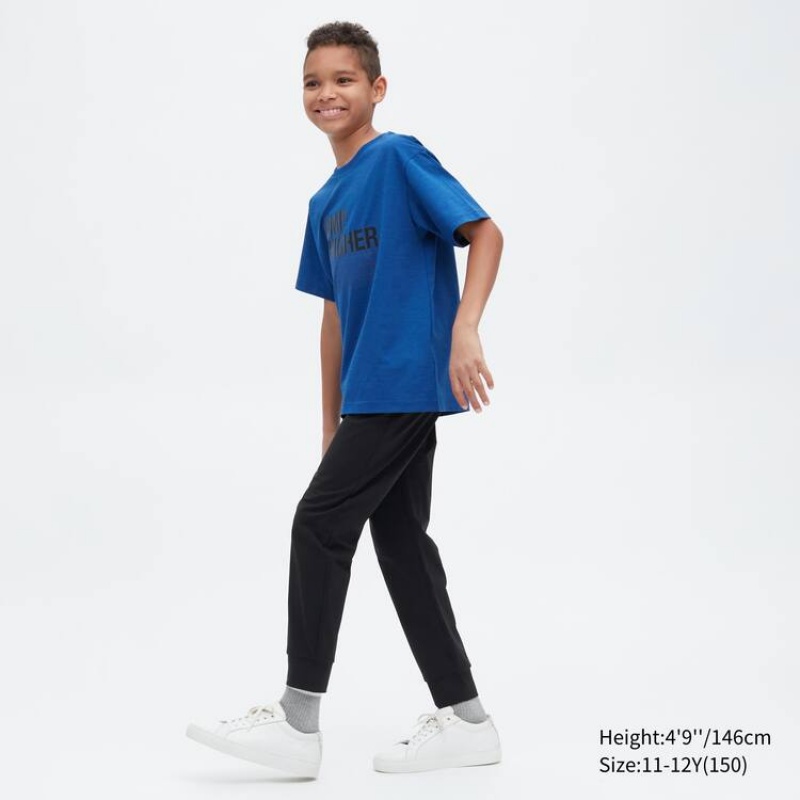 Pantalones Jogger Uniqlo Ultra Stretch Dry-ex Active Niños Negras | 4319OSVYI