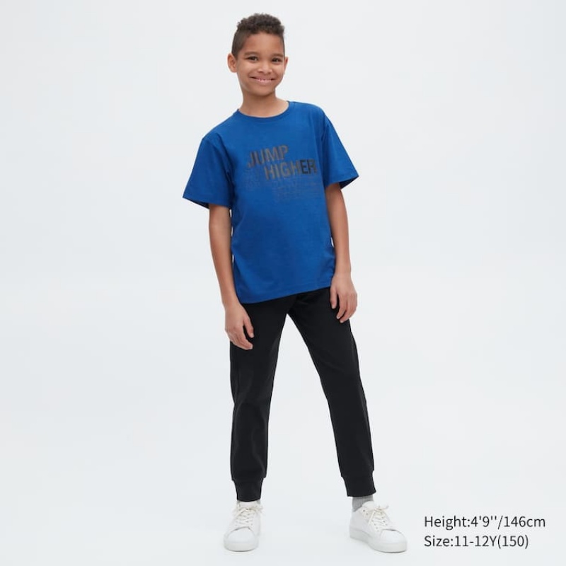 Pantalones Jogger Uniqlo Ultra Stretch Dry-ex Active Niños Negras | 9650QLAJM