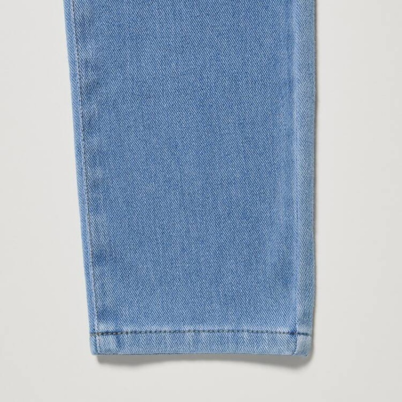 Pantalones Jogger Uniqlo Ultra Stretch Denim (With Back Pockets) Niños Azules | 2751FHPYV