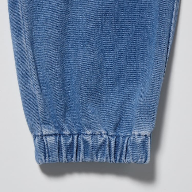 Pantalones Jogger Uniqlo Ultra Stretch Denim Niños Azules | 7516RFHBQ