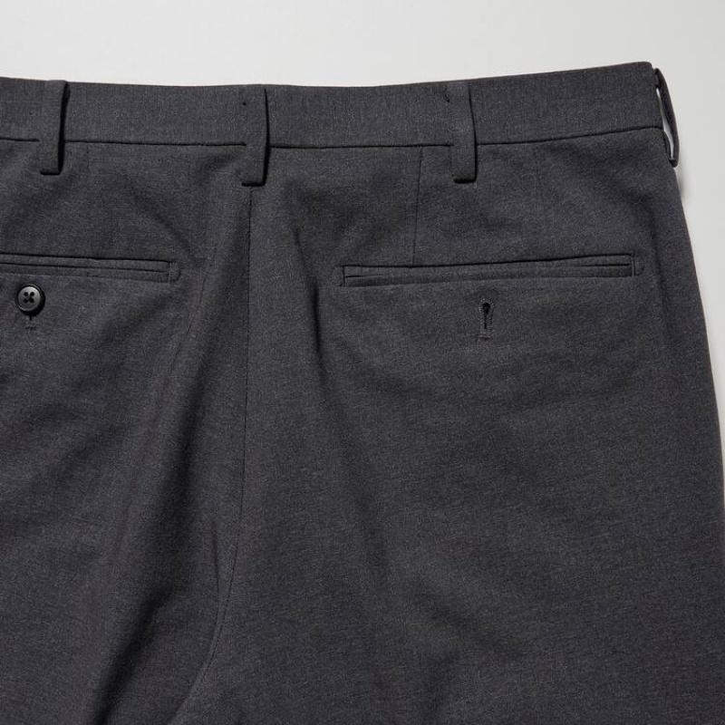 Pantalones Uniqlo Airsense Ultra Light Lana-look Hombre Gris Oscuro | 0697JSBWQ