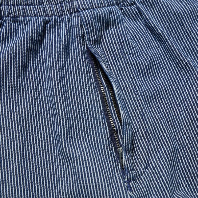 Pantalones Uniqlo Algodon Hickory Relaxed Fit Ankle Length Hombre Azules | 4908GOSTX