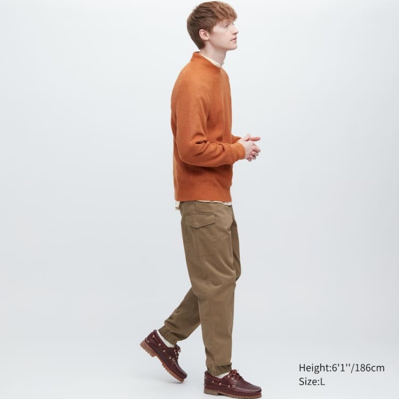 Pantalones Uniqlo Cargo Jogger (Long) Hombre Marrones | 2058IEHKP