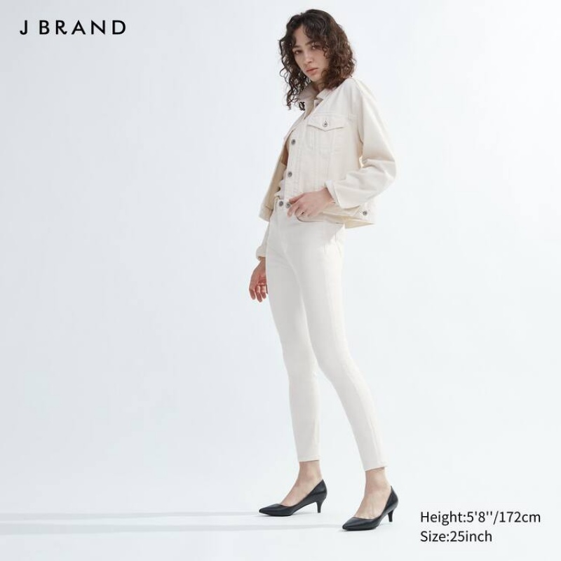 Pantalones Uniqlo Jnd Jeggings Mujer Blancas | 7623SBOZG