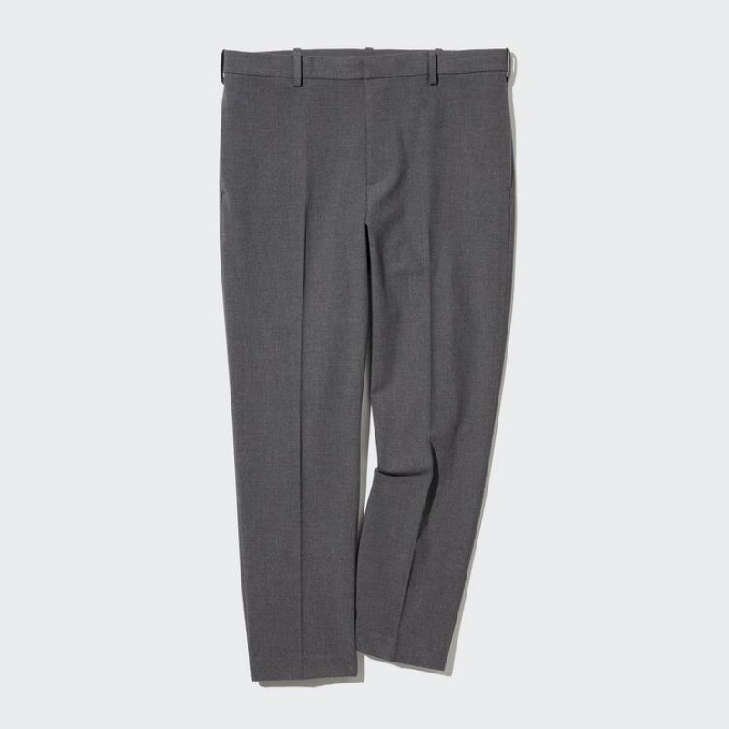 Pantalones Uniqlo Smart Ankle Length Hombre Gris | 1956DZBPO