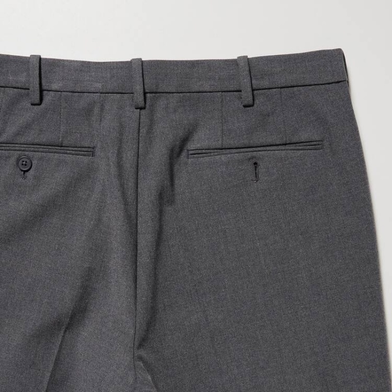 Pantalones Uniqlo Smart Ankle Length Hombre Gris | 1956DZBPO