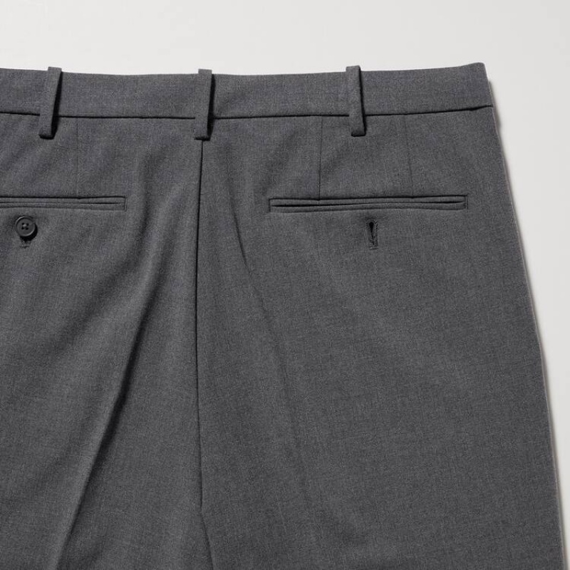 Pantalones Uniqlo Smart Ankle Length (Long) Hombre Gris | 1364IZJGY