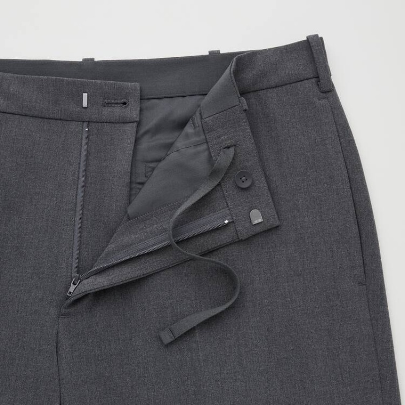 Pantalones Uniqlo Smart Comodidad Ankle Length (Long) Hombre Gris | 3089HMNSW