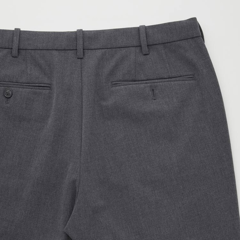 Pantalones Uniqlo Smart Comodidad Ankle Length (Long) Hombre Gris | 3089HMNSW