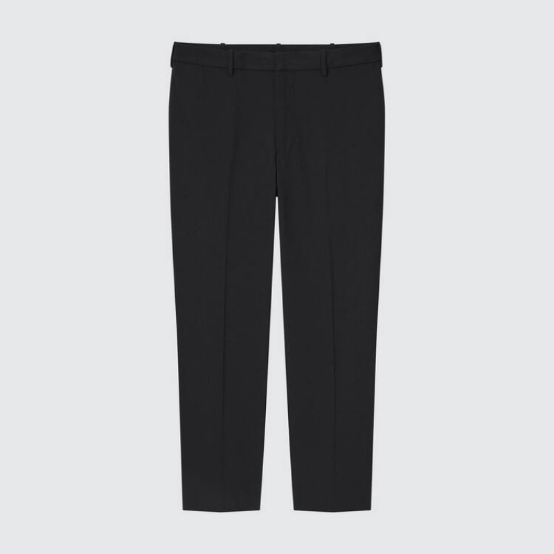 Pantalones Uniqlo Smart Comodidad Ankle Length Hombre Negras | 1078QDZLH