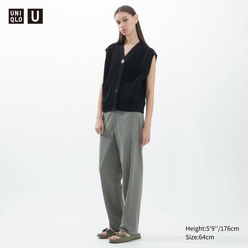 Pantalones Uniqlo U Jersey Suit Mujer Gris | 9328MGECQ